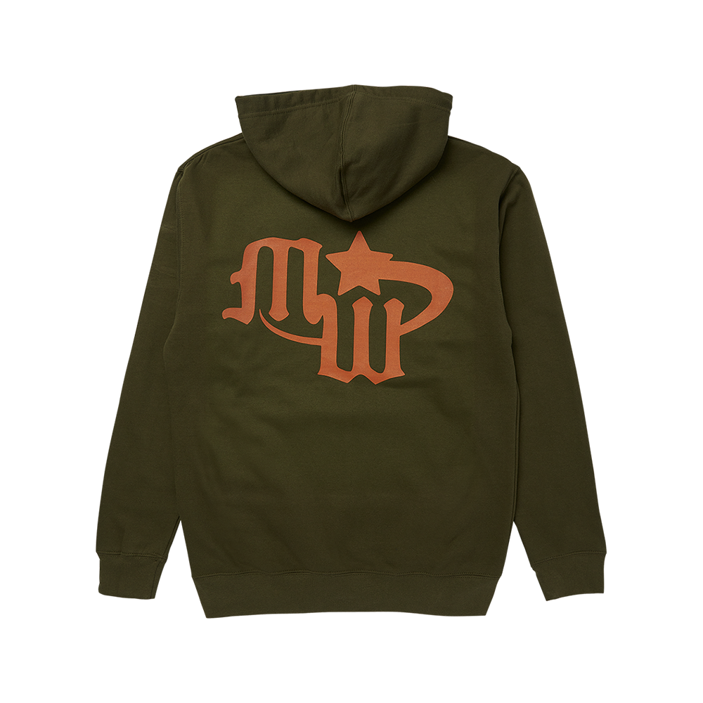 midwxst Forest Green Logo Hoodie Back