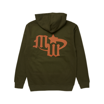 midwxst Forest Green Logo Hoodie Back