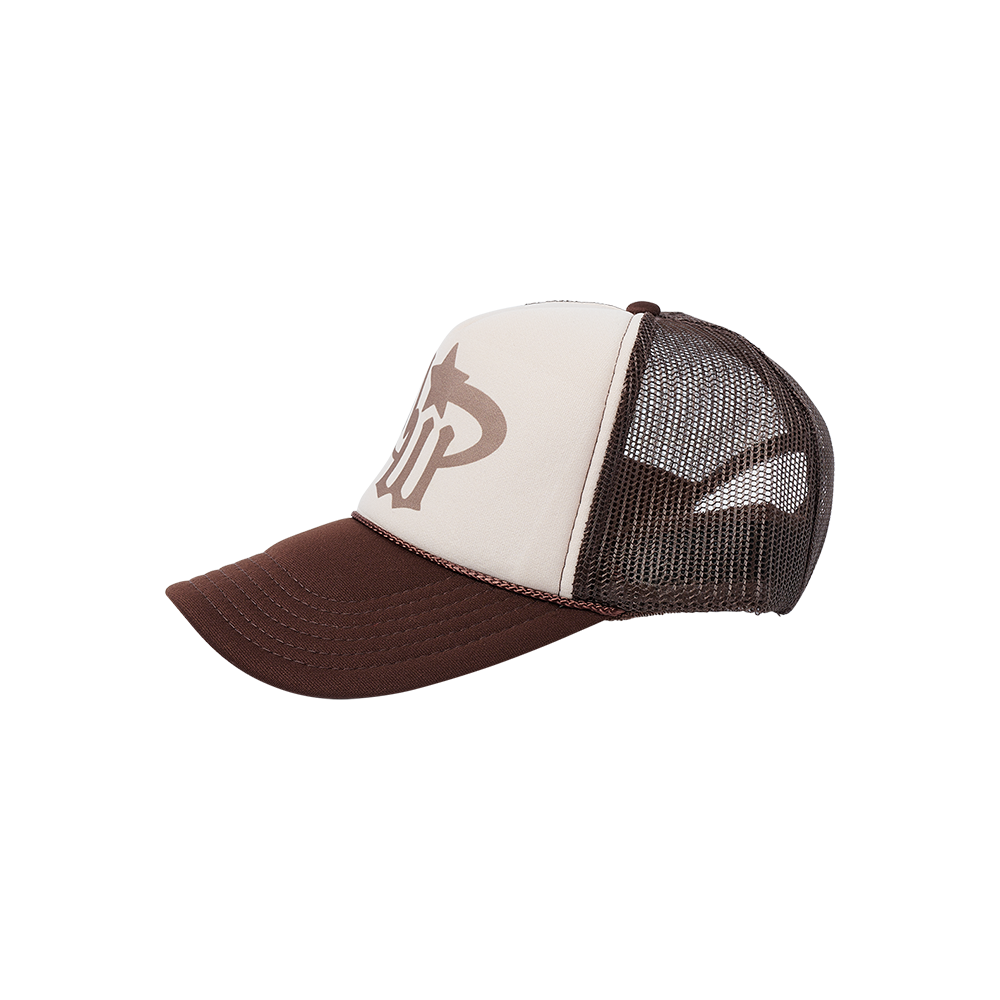 midwxst Tan Trucker Hat Side