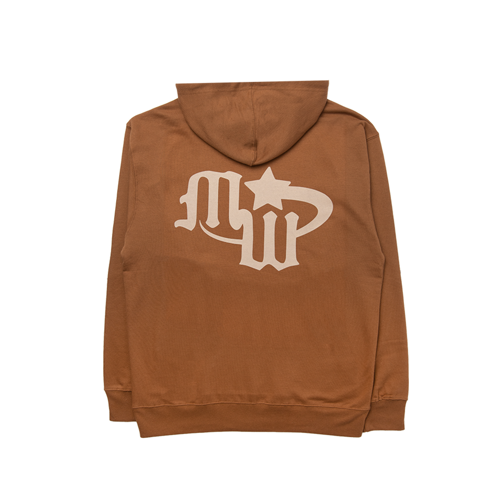 midwxst Tan Logo Hoodie Back