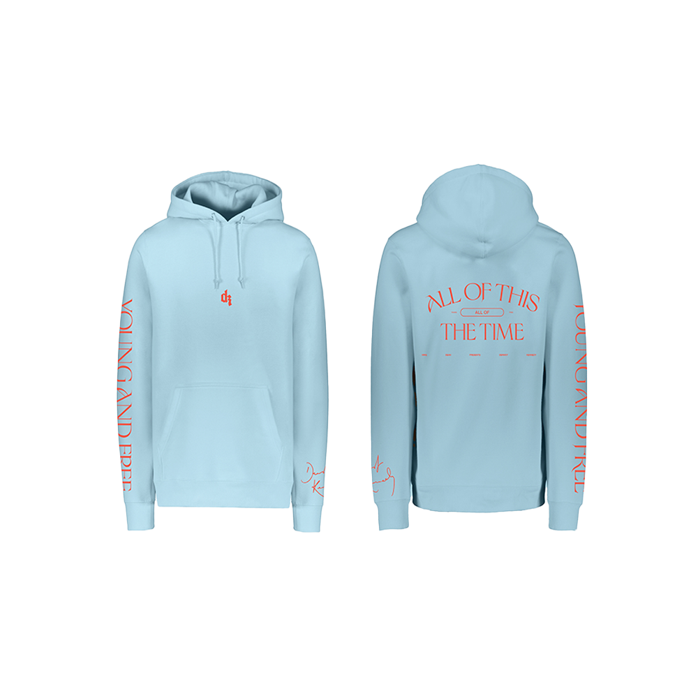 YOUNG & FREE SKY BLUE HOODIE