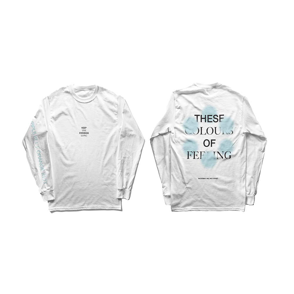 AN EVENING... WHITE LONGSLEEVE TEE